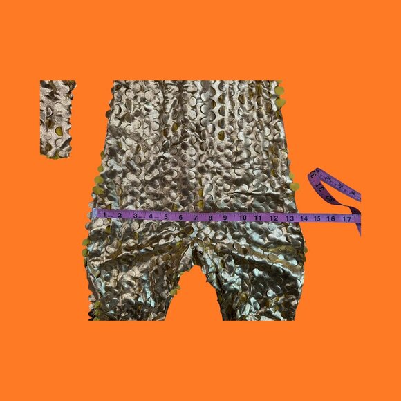 Mesh Gold Jumpsuit - Picture 10 of 13
